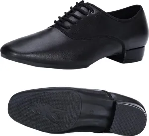 Men's Latin Dance Shoes Modern Dance Shoes Men Ballroom Dancing Soft Rubber Sole Suede Sole Optional Large Size Male Jazz Latin Shoes Tango(Rubber sole,40)