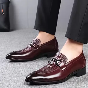 Mens Stylish Low Top Sleek Dress Shoes