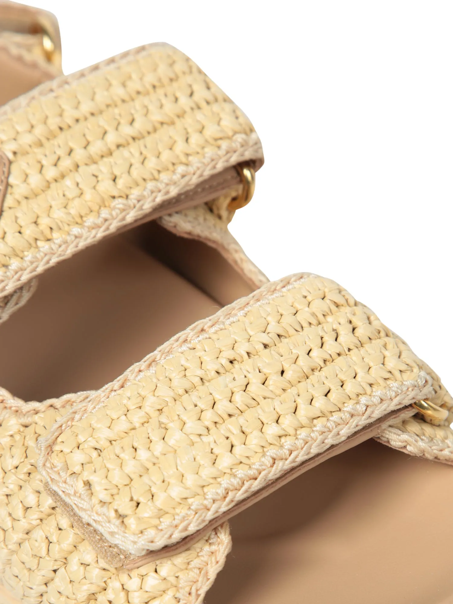 Nude Logo Crochet Sandals