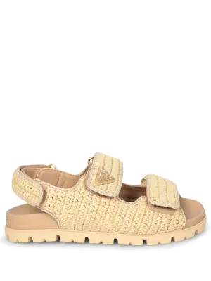 Nude Logo Crochet Sandals