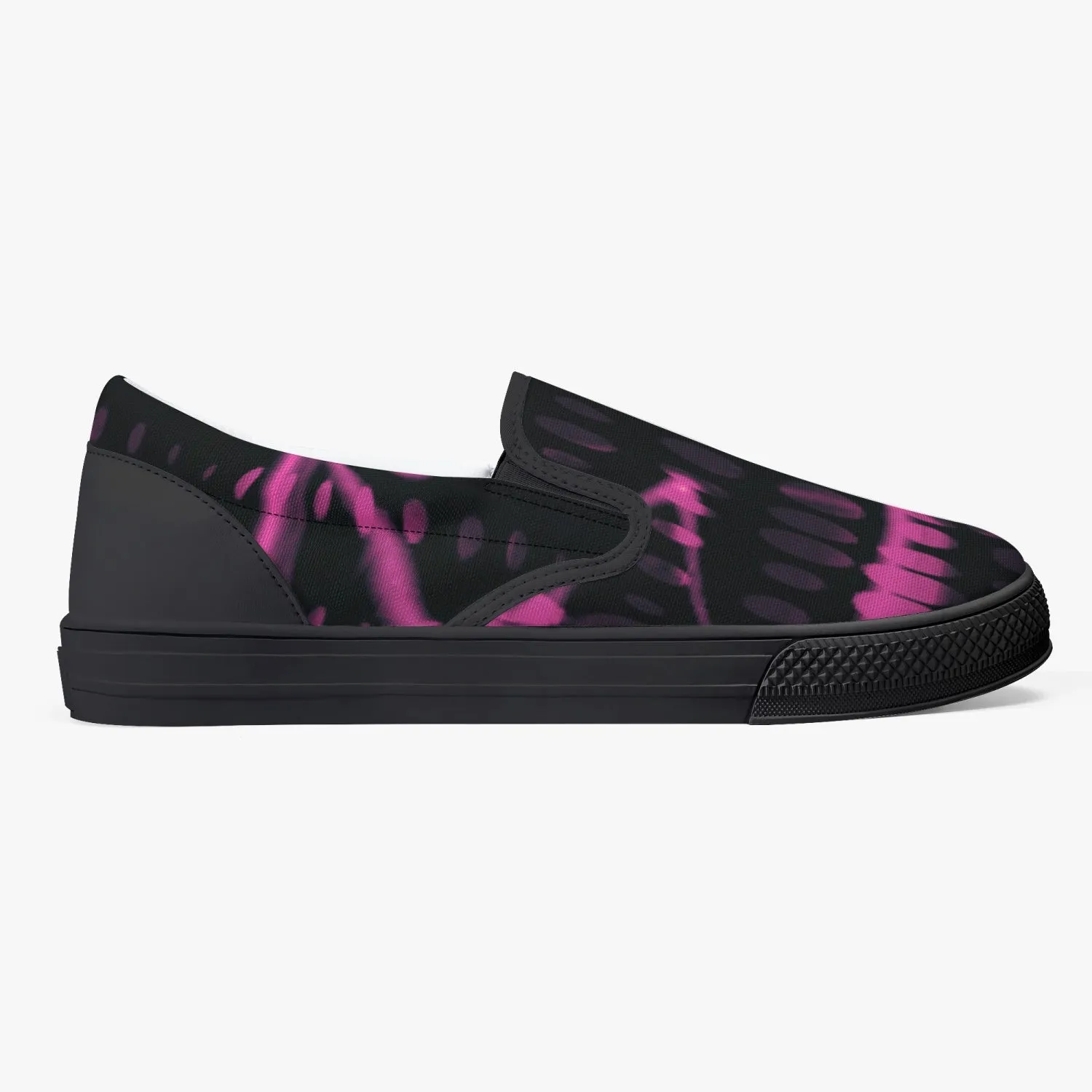Officially Sexy Pink Laser Classic Slip-On Shoes - White/Black