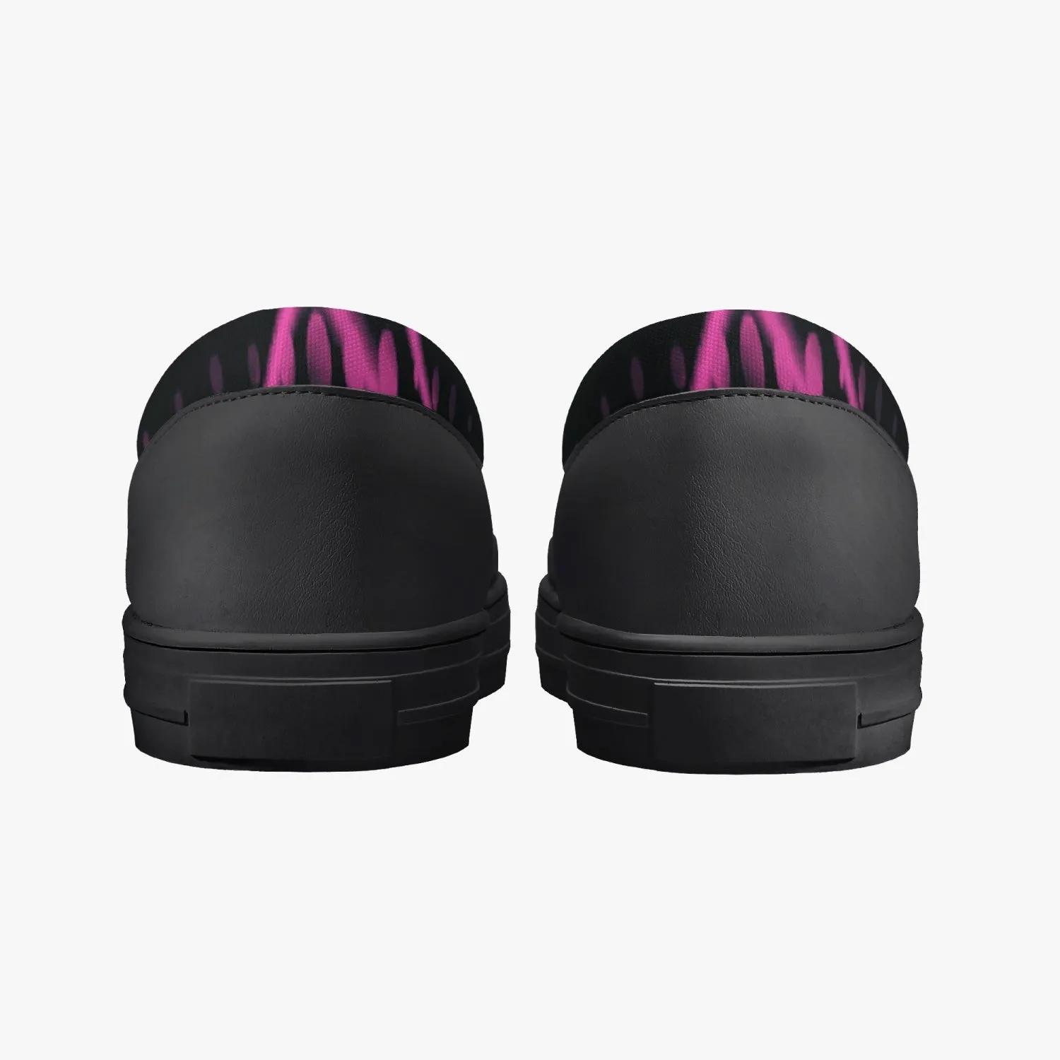 Officially Sexy Pink Laser Classic Slip-On Shoes - White/Black