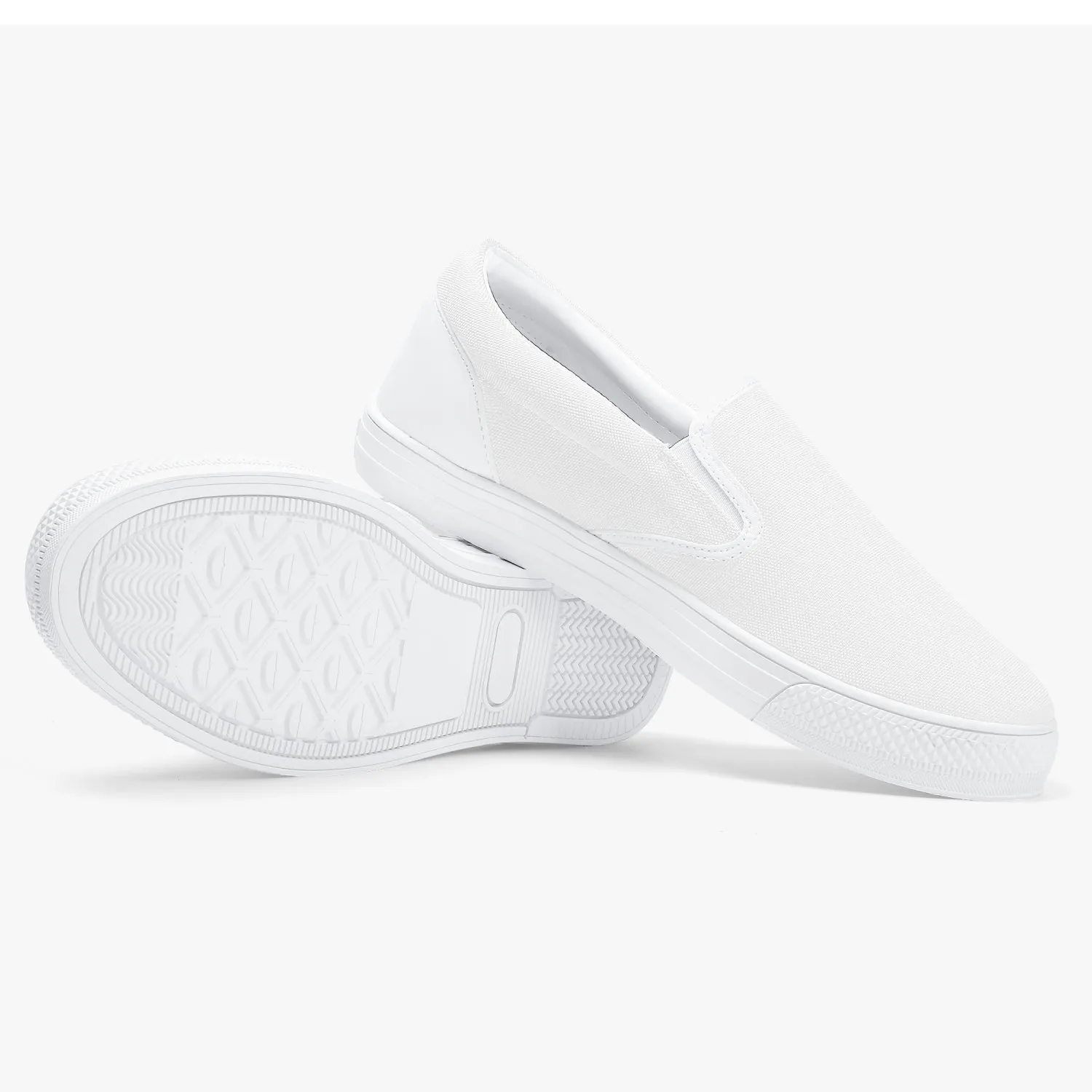 Officially Sexy Pink Laser Classic Slip-On Shoes - White/Black