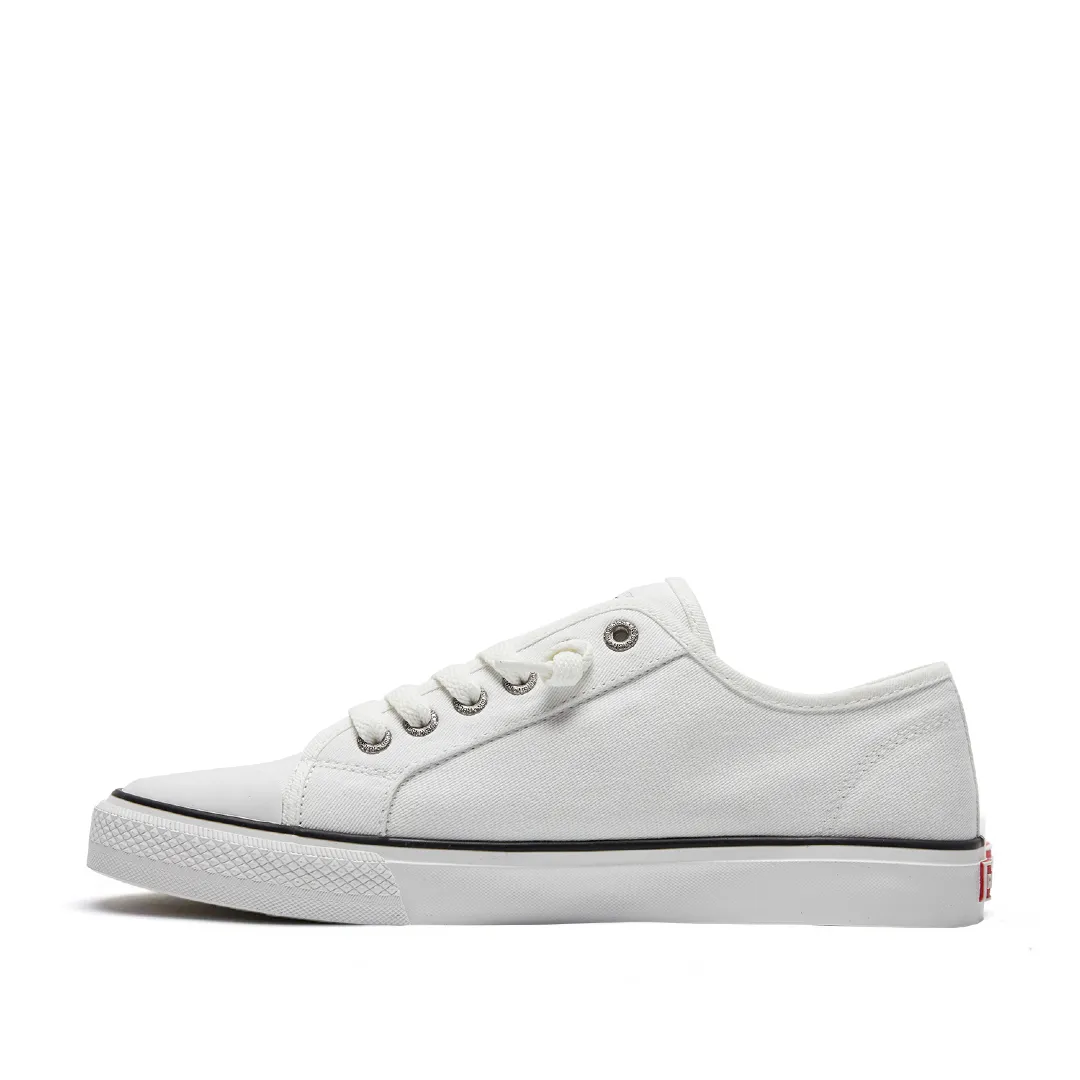 Original Off White 745 Ladies low top, lazy-lace canvas sneakers for women