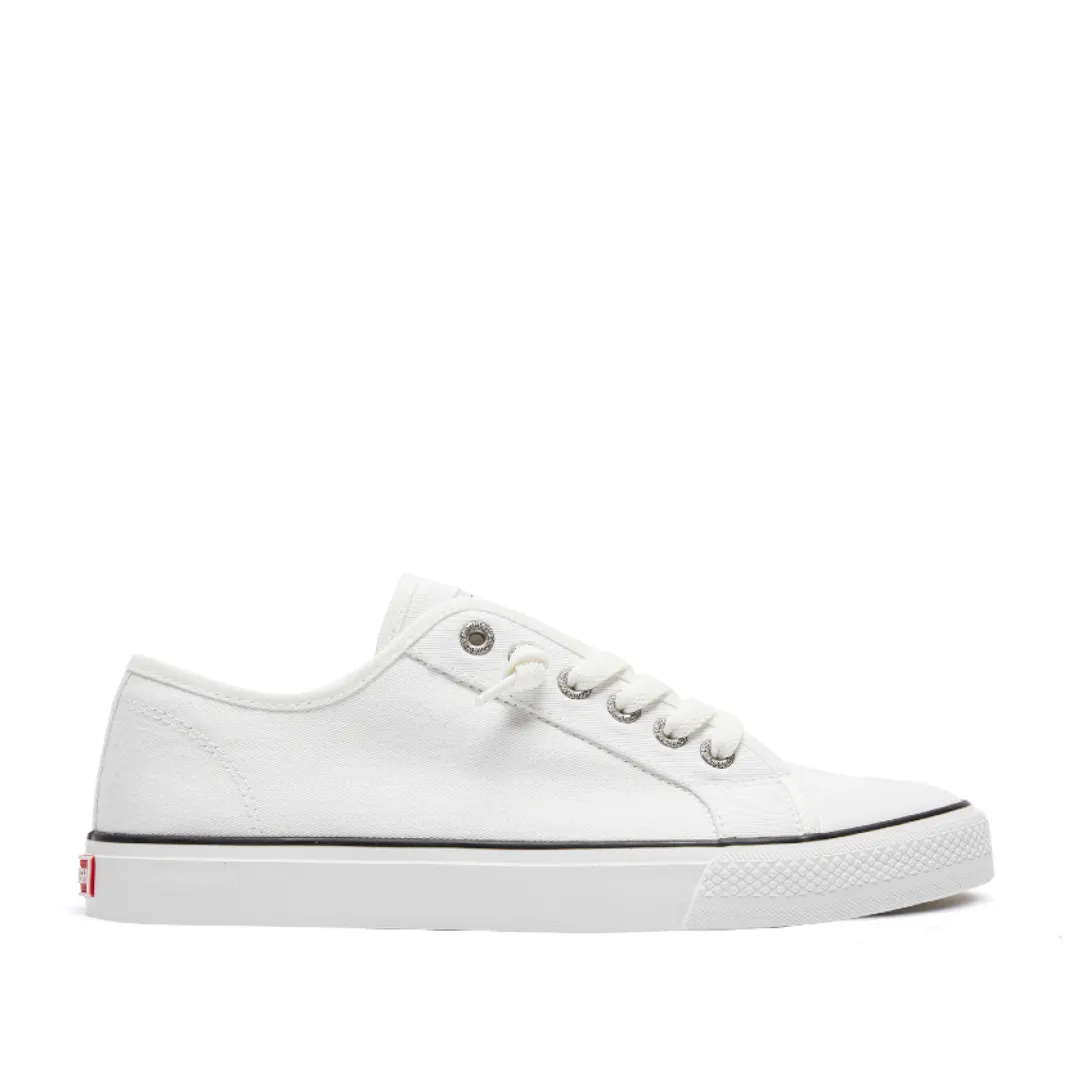 Original Off White 745 Ladies low top, lazy-lace canvas sneakers for women