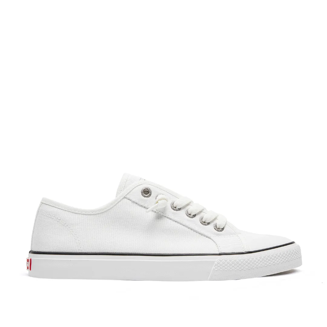 Original Off White 745 Ladies low top, lazy-lace canvas sneakers for women