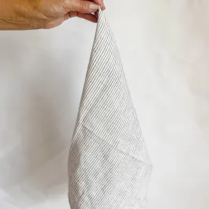Pure French Linen Tea Towel (Pinstripe)