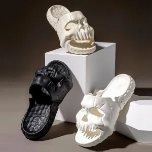Skull head Design Slides for Men Stylish Footwear
