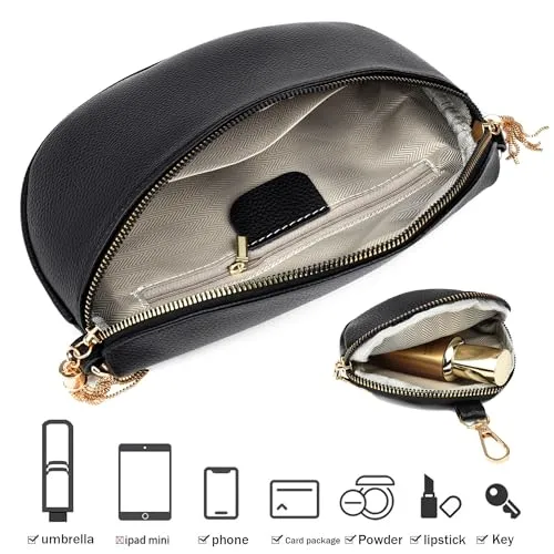 Small Bum Bag Stylish with 3 Shoulder Straps