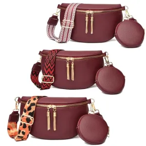 Small Bum Bag Stylish with 3 Shoulder Straps