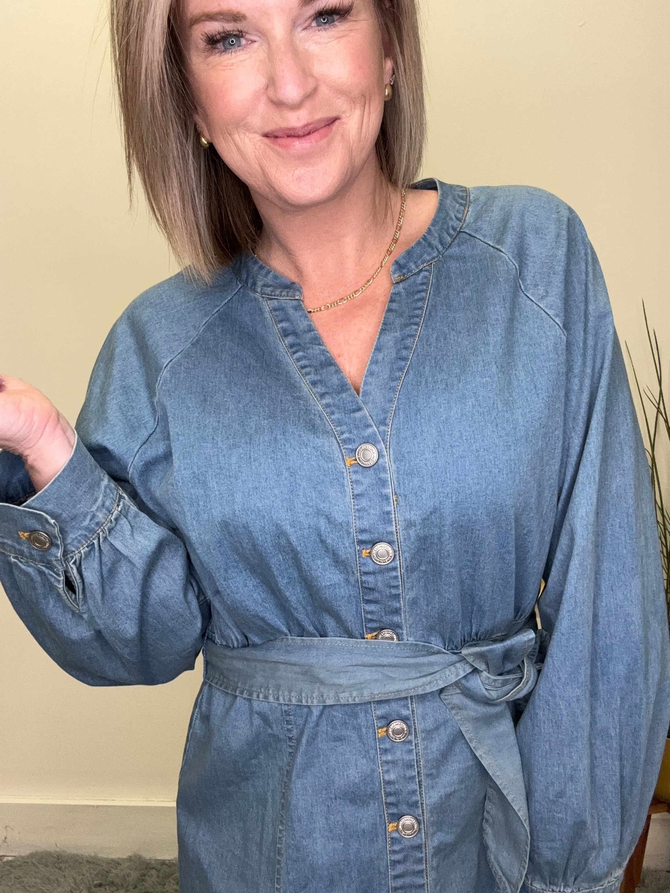 So Quaint Denim Dress