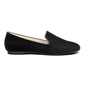 The Starling - Black Velvet Stylish Flat