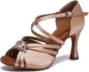 Women Ballroom Dance Shoes Latin Salsa Performance Dancing Shoes, Model YCL532