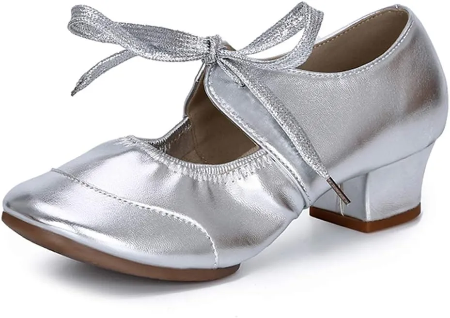 Women's Latin Dance Shoes Ballroom Dance Practice Performance Shoes Model 215