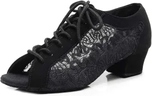 YKXLM Women's Latin Dance Shoes, Ballroom Performance Wedding Party Dance Shoes,Model QJW2002