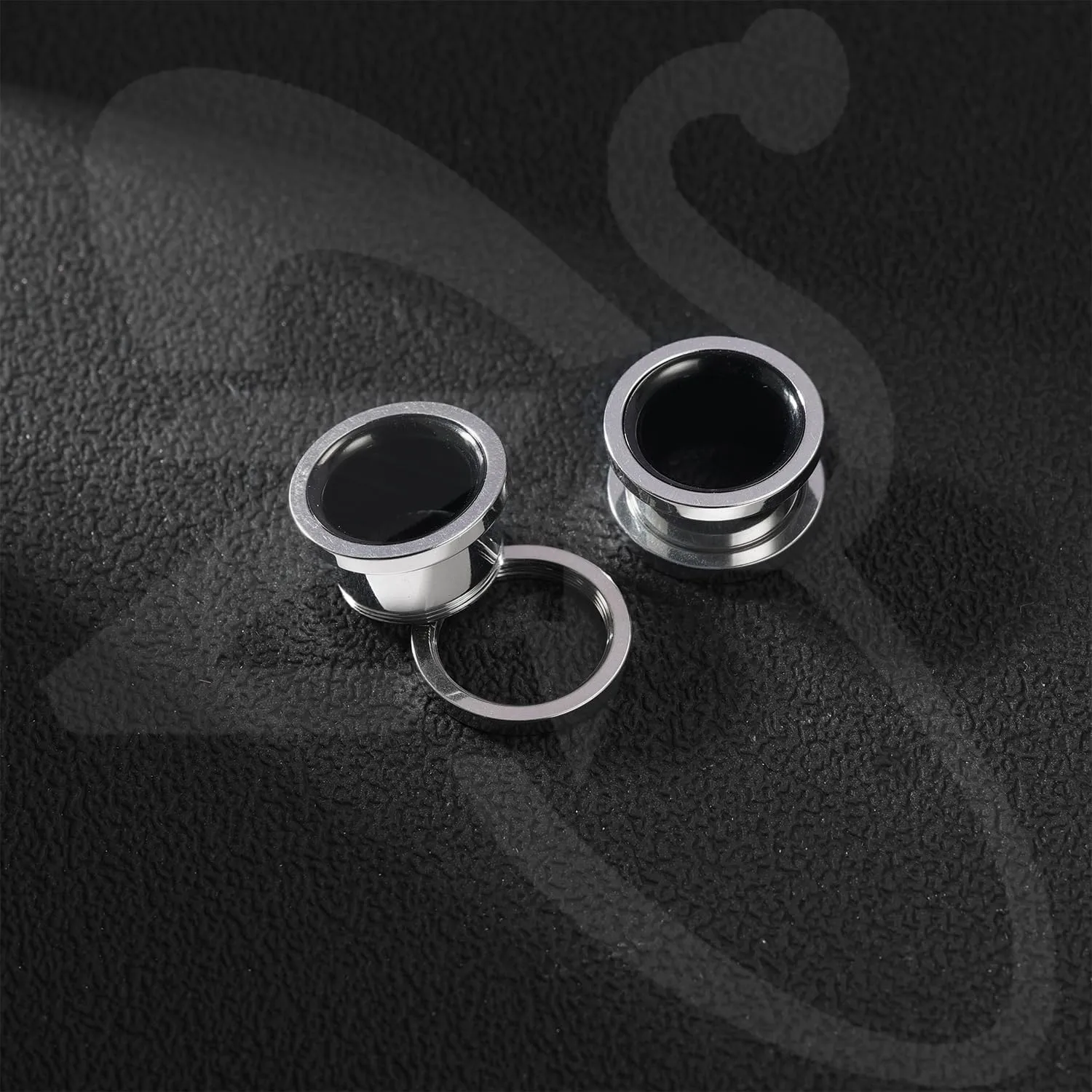 ZS 1 Pair Stainless Steel Ear Plug Tunnel, Tunnel Gauge for Ear 6/8/10/12/14MM, Mix Colors Ears Expander Body Piercing Jewelry for Women Men